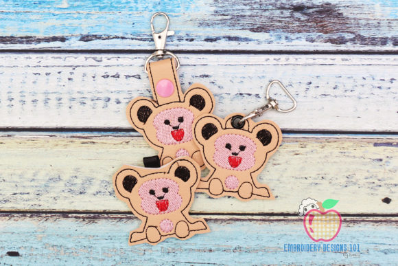 Adorable Macaque ITH KeyFob Snaptab