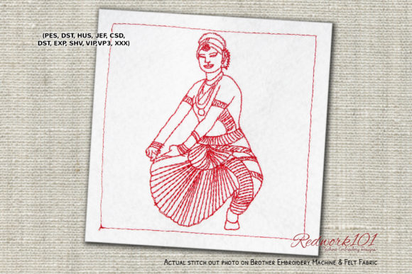 Bharatanatyam Dance Embroidery