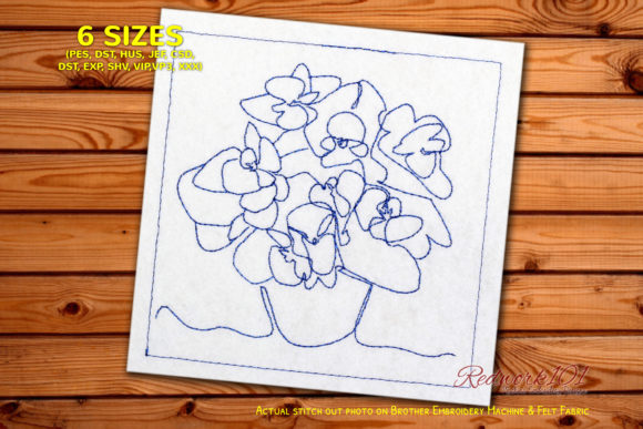 Blooming Begonia Flower Lineart Design