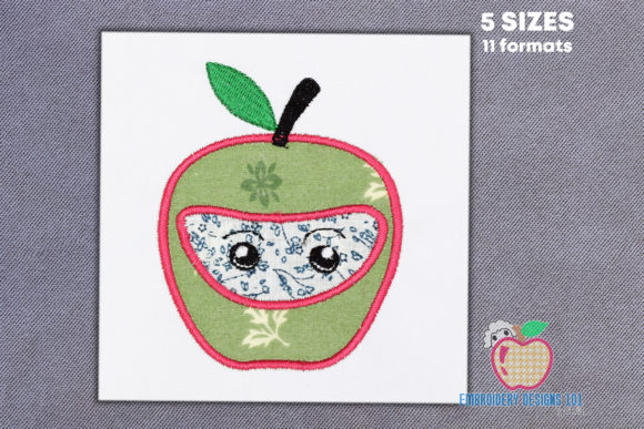 Cartoon Apple Fruit Applique