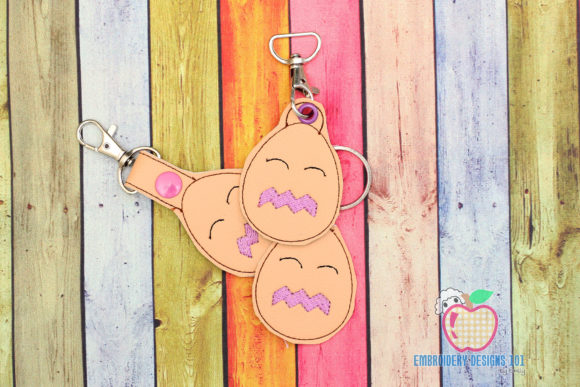 Cartoon Egg KeyFob Snaptab