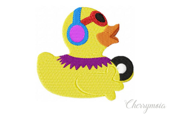 Dj Rubberduck: A Playful Holiday Embroidery Pick