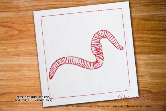 Fishing Red Worm Lineart