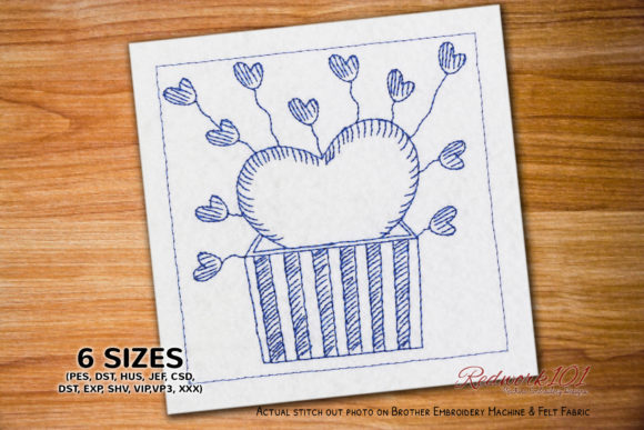 Heart in a Box Lineart