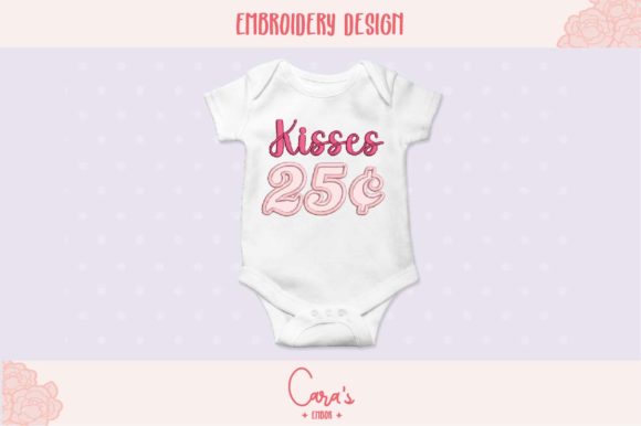 Kisses 25 Cents Aplique