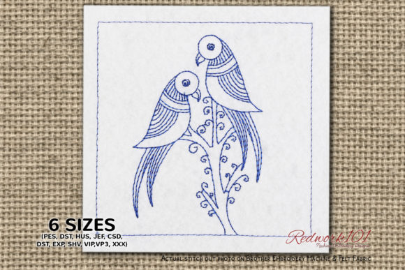 Love Birds Zentangle Lineart