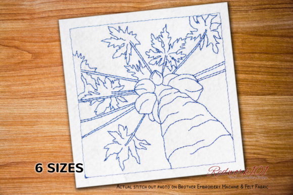 Papaya Tree Lineart
