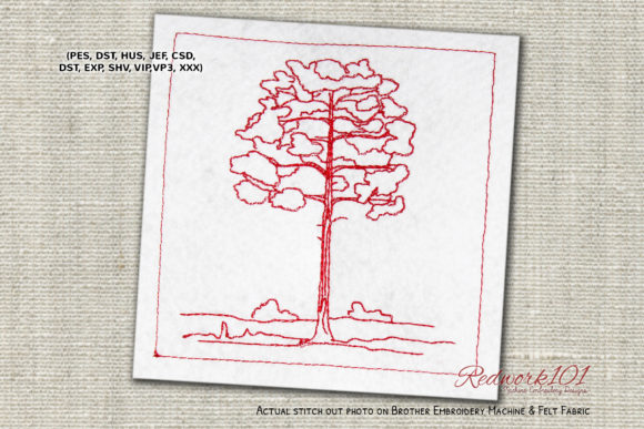Pine Tree Lineart Design