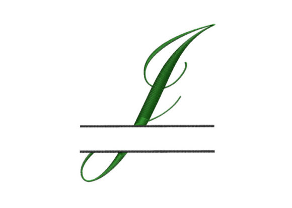 Split Monogram Font Letter J