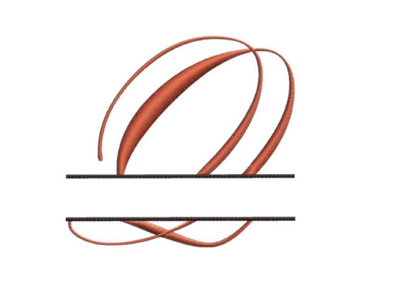 Split Monogram Font Letter Q