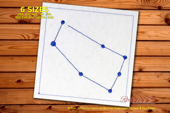 Star Constellation of Gemini Redwork