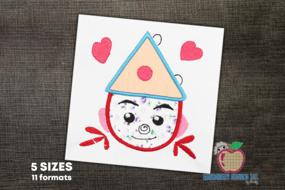 Tinman Face Embroidery Design